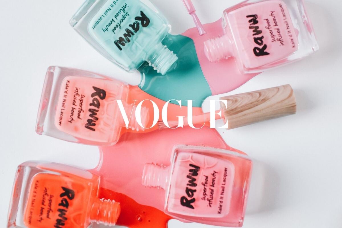 Vogue Feature Article | 16 of Vogue’s favourite nail polish brands | In The Media | Raww Cosmetics