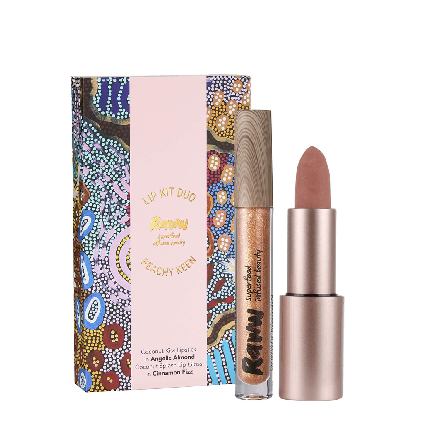 Lip Kit Duo (Peachy Keen) | RAWW Cosmetics | 01