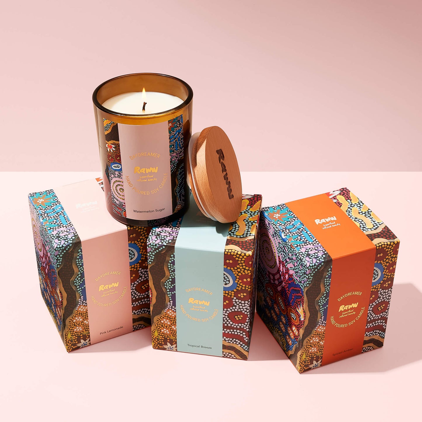 Daydreamer Soy Candle (Pink Lemonade) | RAWW Cosmetics | Lifestyle 01