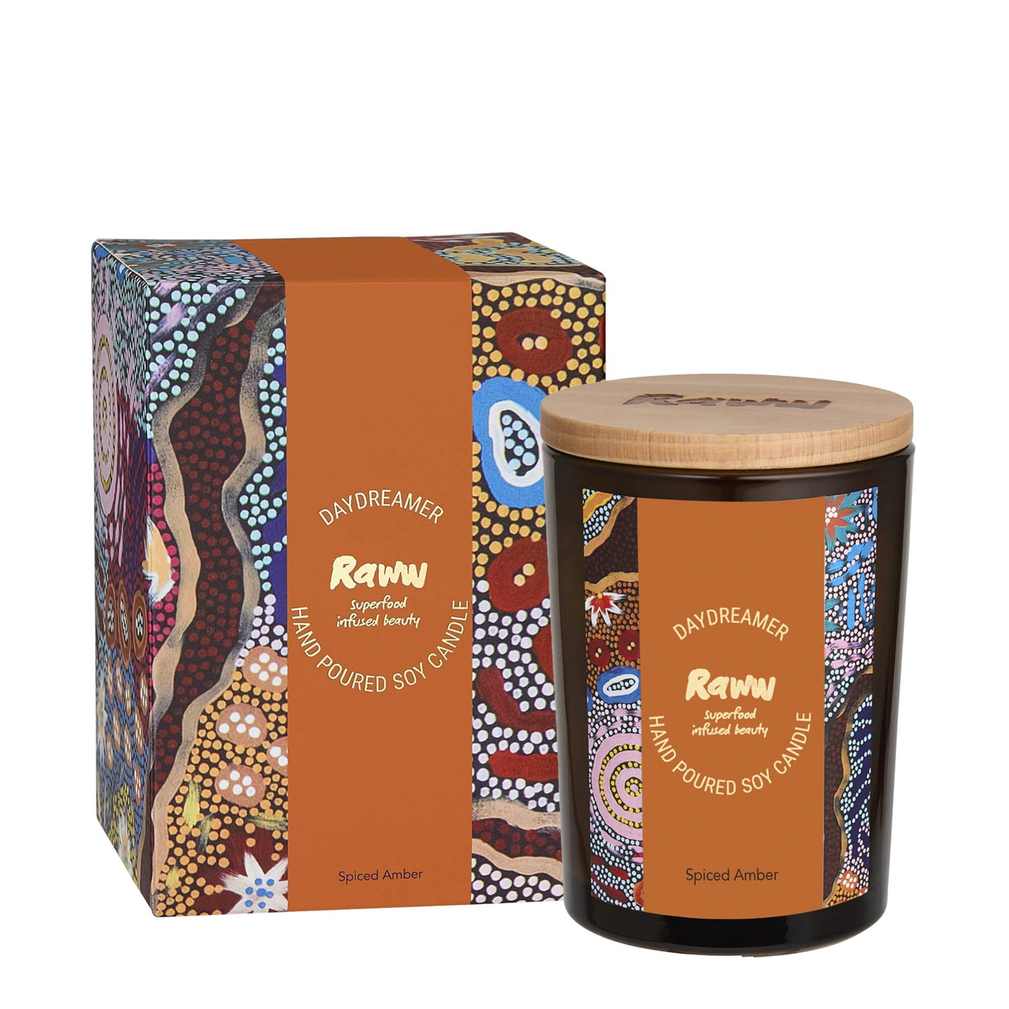 Daydreamer Soy Candle (Spiced Amber) | RAWW Cosmetics | 01