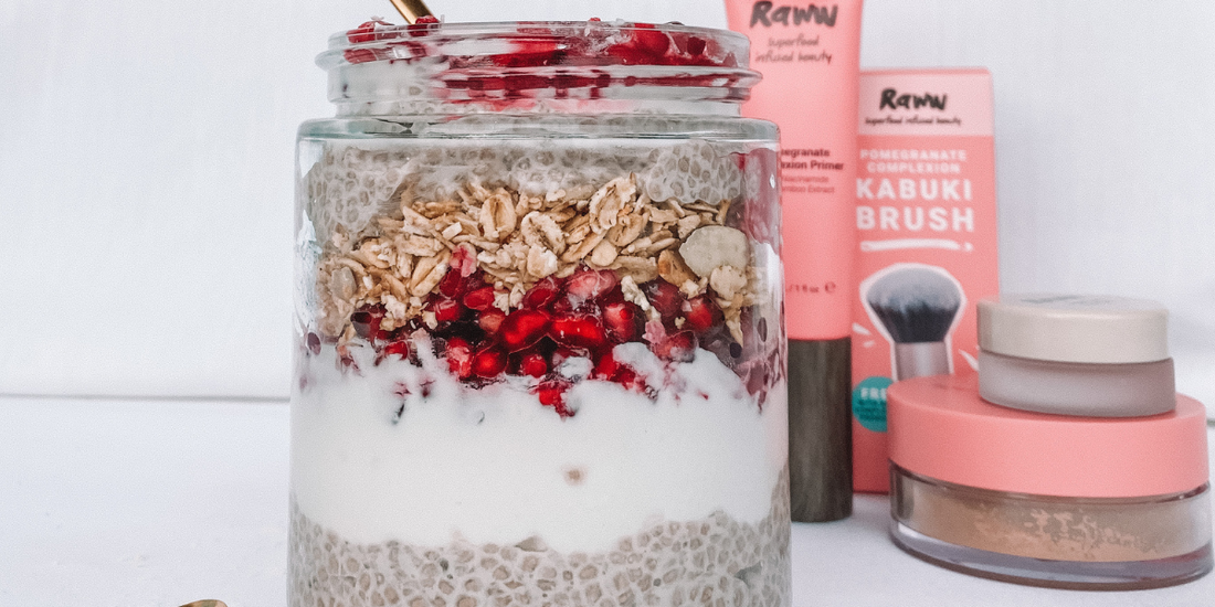Recipe: Pomegranate & Coconut Chia Pudding | RAWW Cosmetics | 01