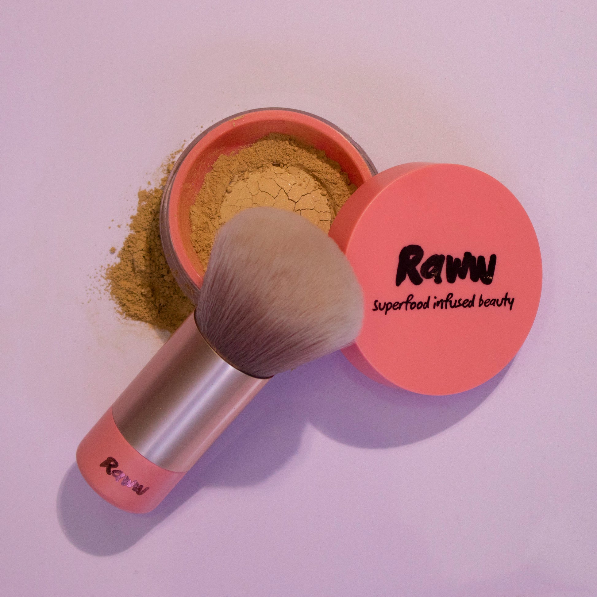 Pomegranate Complexion Kabuki Brush | RAWW | Styled 02