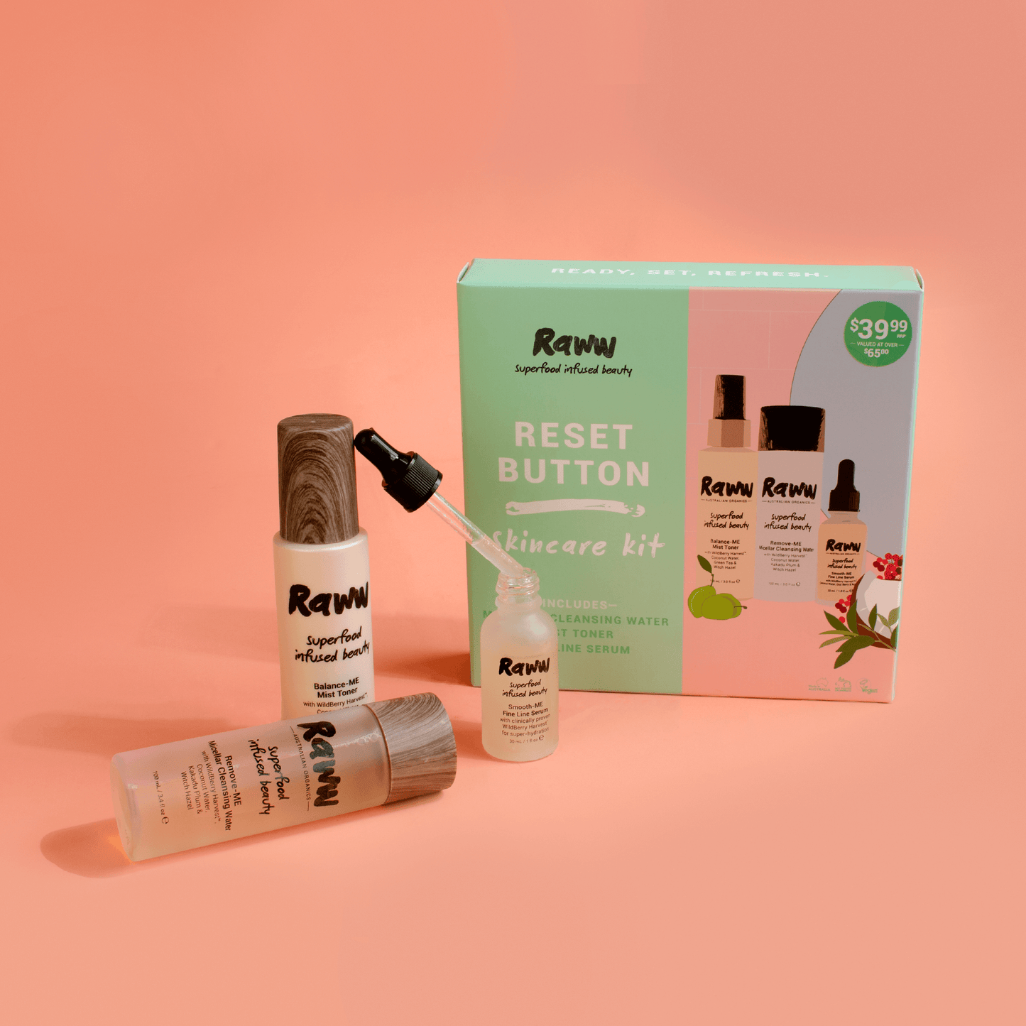 Reset Button Skincare Kit | Styled 01