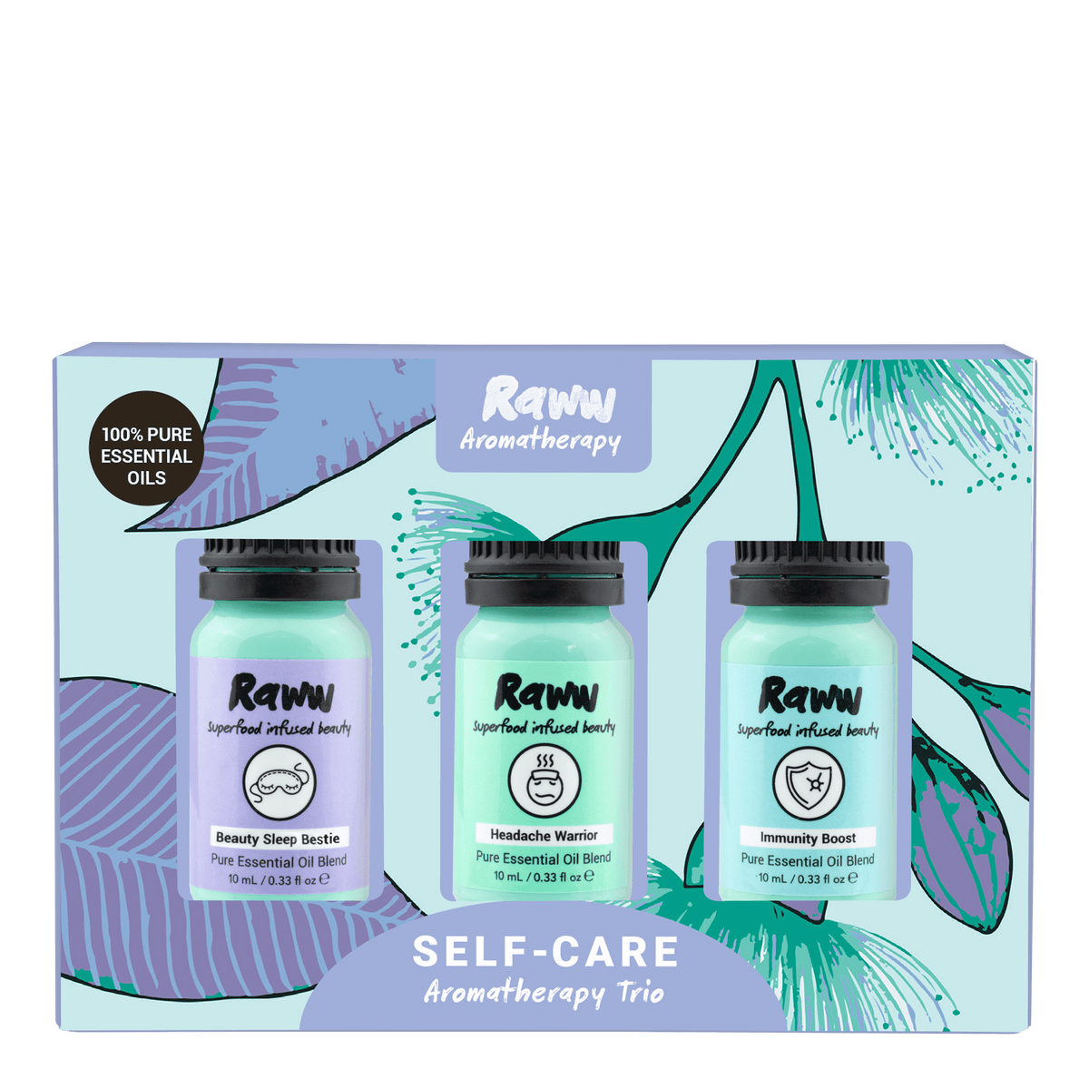Self-Care Aromatherapy Trio Pack | RAWW Cosmetics | 01