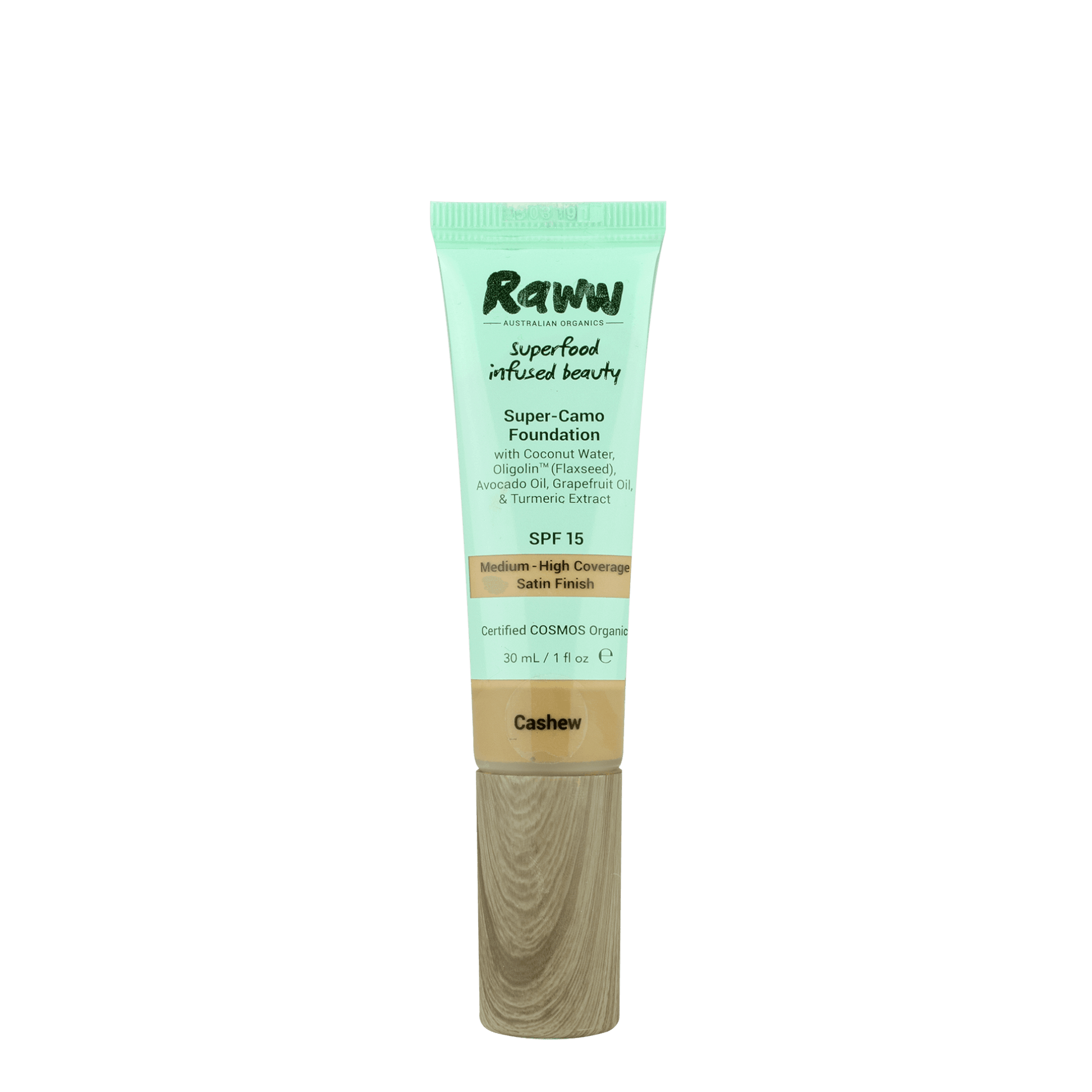 Super-Camo Foundation SPF15 (Cashew) | RAWW Cosmetics | 01