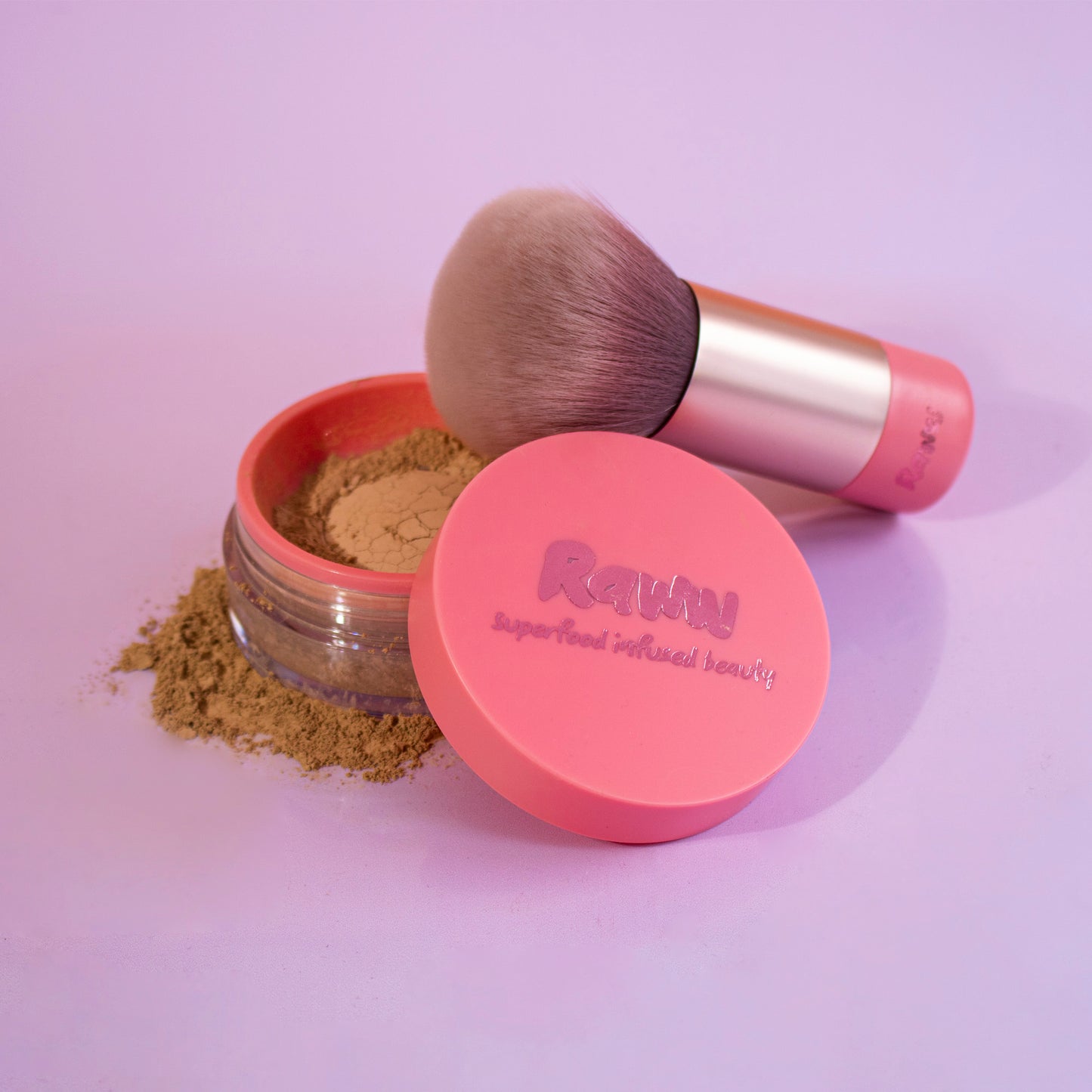 Pomegranate Complexion Powder | RAWW Cosmetics | Styled 01