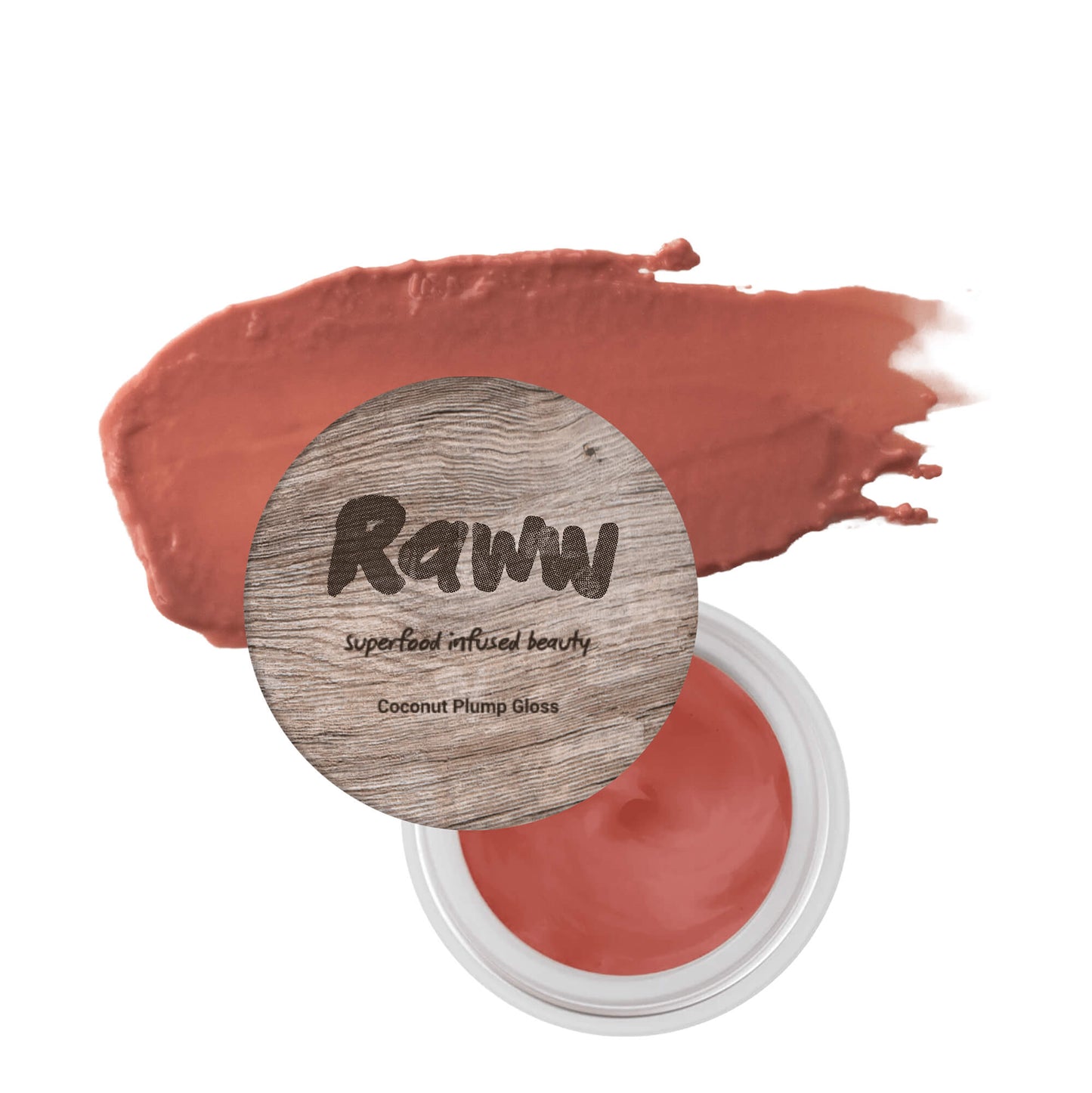 Coconut Plump Gloss (Apple-tini) | RAWW Cosmetics | Product + Swatch