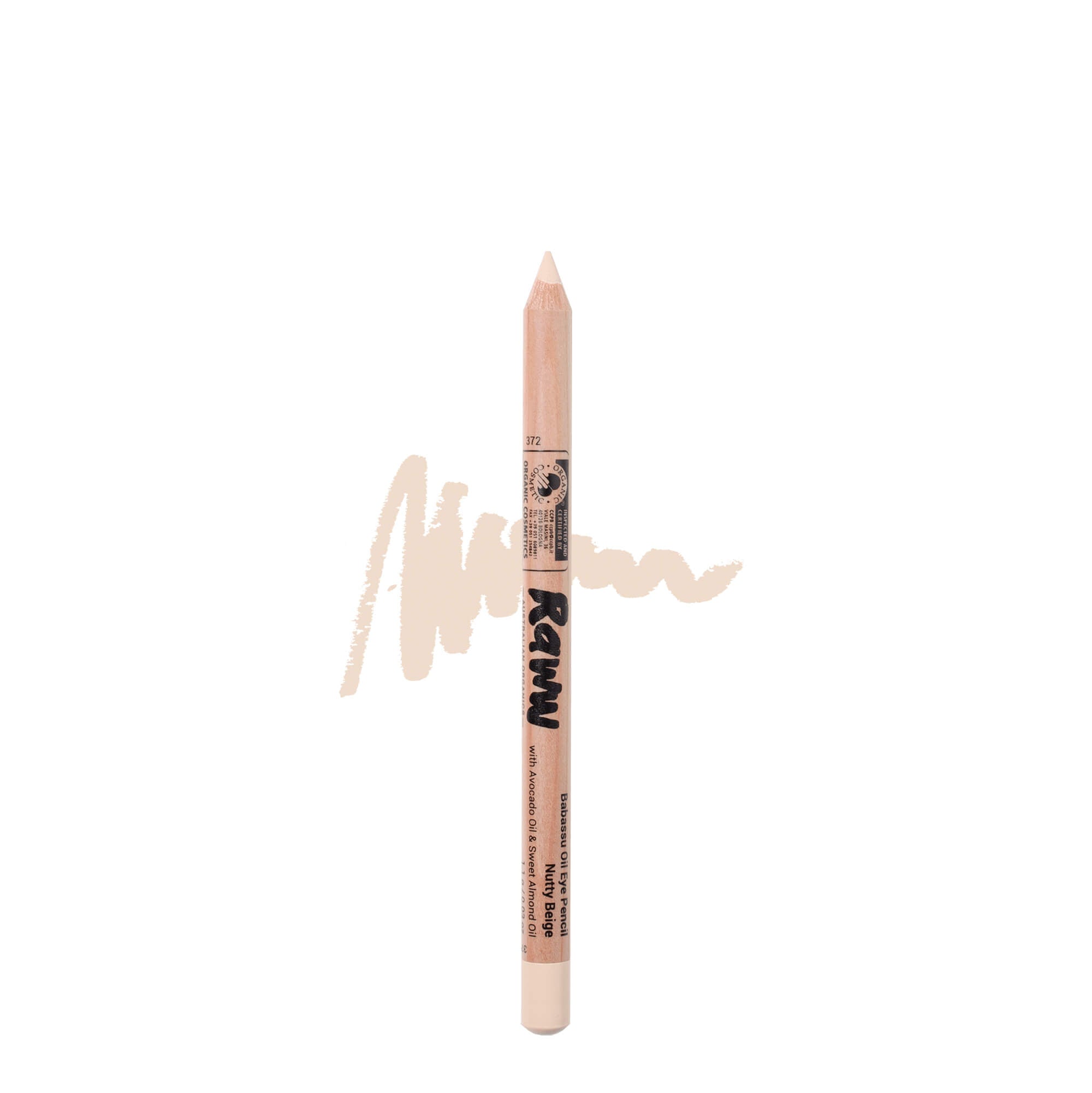Babassu Oil Eye Pencil (Nutty Beige) | RAWW Cosmetics | Product + Swatch