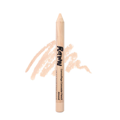 Camouflage Concealer Pencil (Almond) | RAWW Cosmetics | Product + Swatch