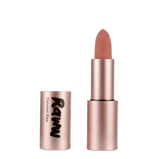 Coconut Kiss Lipstick (Angelic Almond) | RAWW Cosmetics | 01