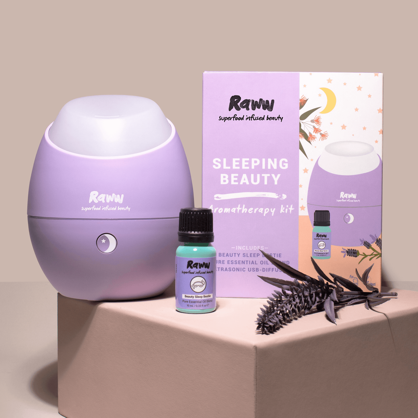 Sleeping Beauty Aromatherapy Kit | RAWW Cosmetics | Lifestyle 01