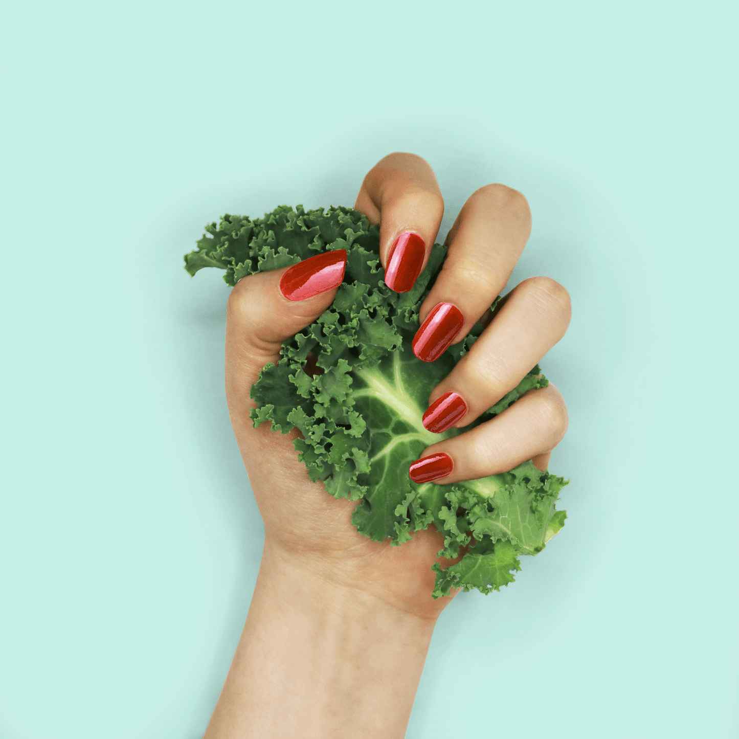 Kale'D It Nail Lacquer (Love Me Tomato) | RAWW Cosmetics | Swatch