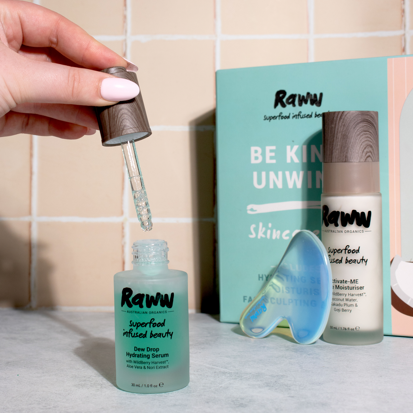 Be Kind, Unwind Skincare Kit | RAWW Cosmetics | Lifestyle 01