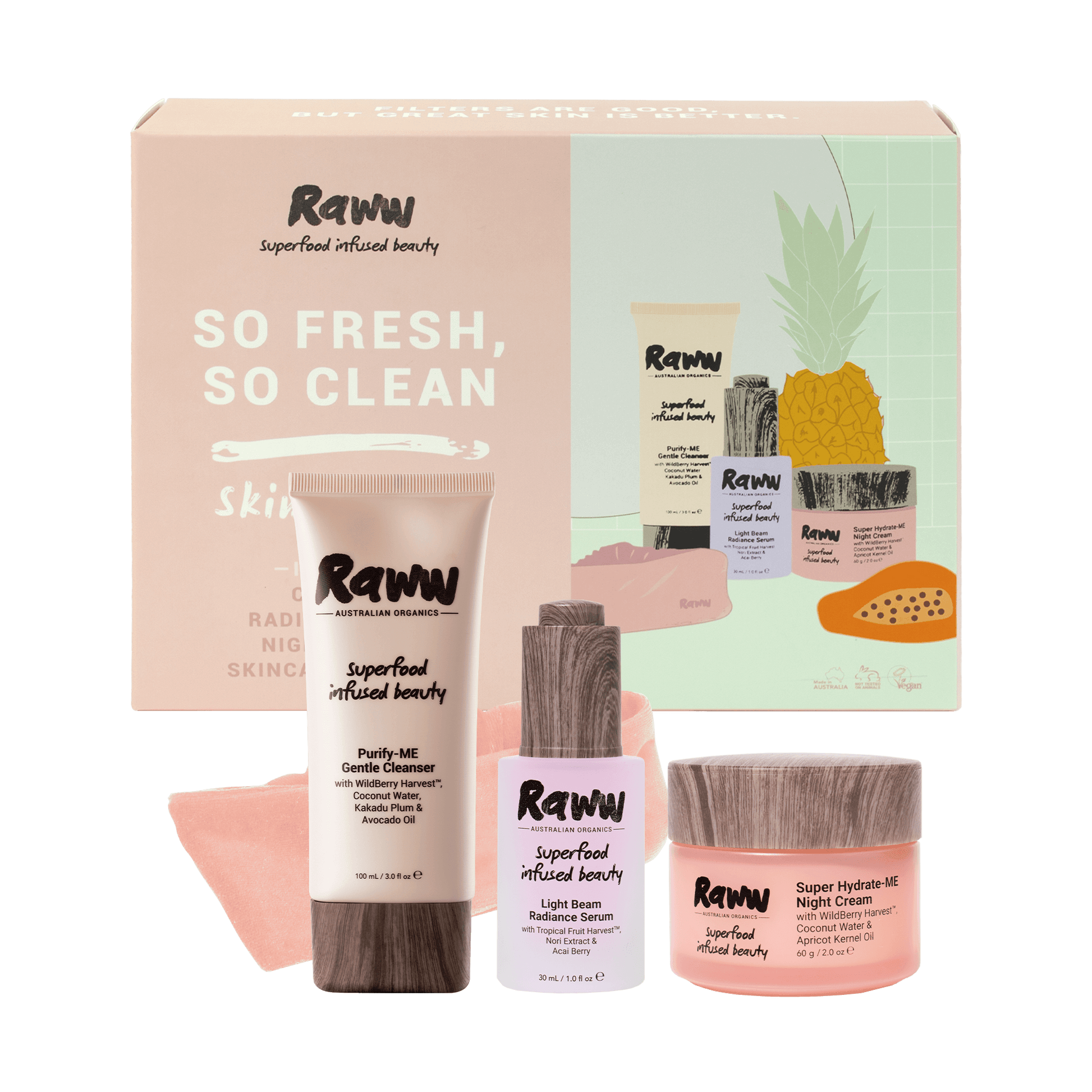 So Fresh, So Clean Skincare Kit | RAWW Cosmetics | 01